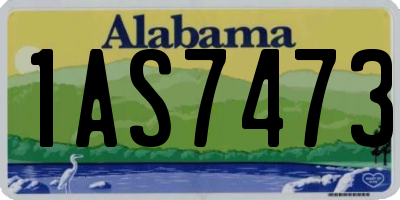 AL license plate 1AS7473