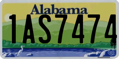 AL license plate 1AS7474