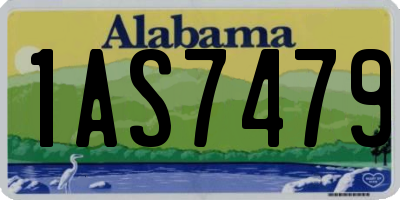 AL license plate 1AS7479