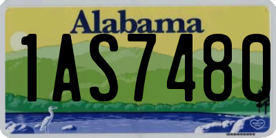 AL license plate 1AS7480