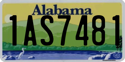 AL license plate 1AS7481
