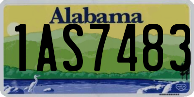 AL license plate 1AS7483