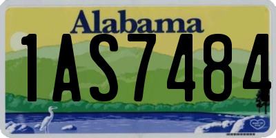 AL license plate 1AS7484