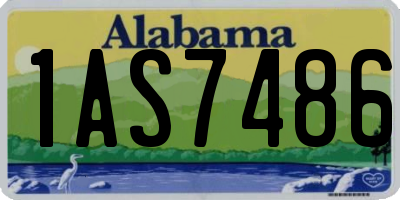 AL license plate 1AS7486