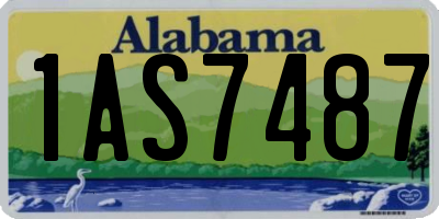AL license plate 1AS7487