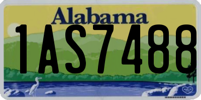 AL license plate 1AS7488