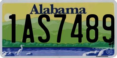 AL license plate 1AS7489