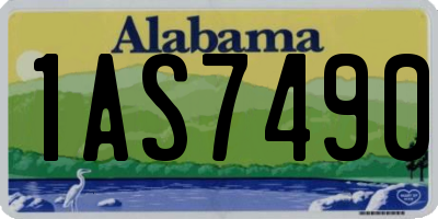 AL license plate 1AS7490