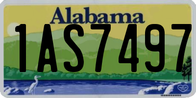 AL license plate 1AS7497