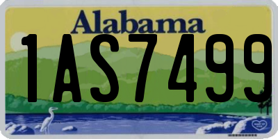 AL license plate 1AS7499