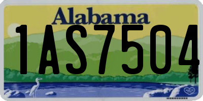 AL license plate 1AS7504