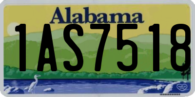 AL license plate 1AS7518