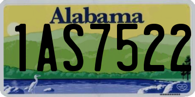 AL license plate 1AS7522