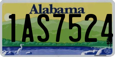 AL license plate 1AS7524