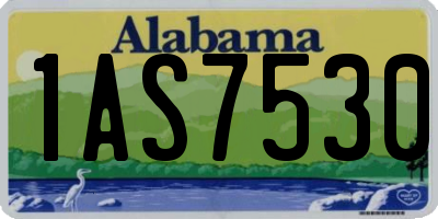 AL license plate 1AS7530