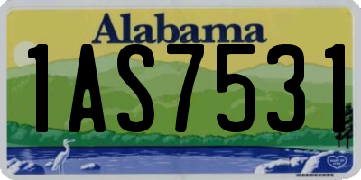 AL license plate 1AS7531