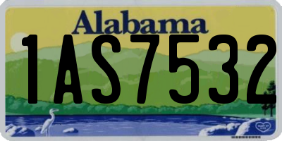 AL license plate 1AS7532