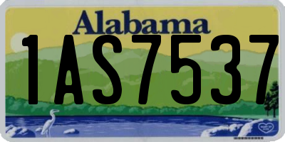 AL license plate 1AS7537