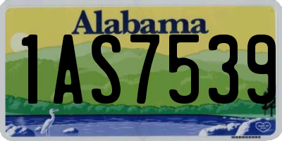 AL license plate 1AS7539