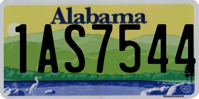 AL license plate 1AS7544