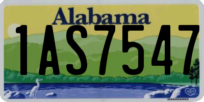 AL license plate 1AS7547