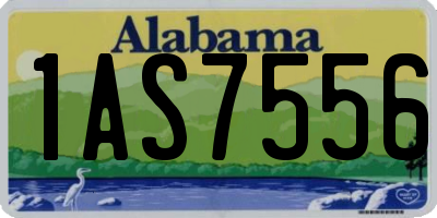AL license plate 1AS7556