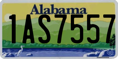 AL license plate 1AS7557