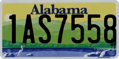 AL license plate 1AS7558