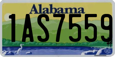 AL license plate 1AS7559