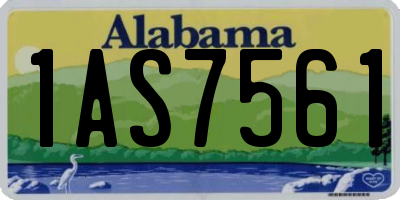 AL license plate 1AS7561