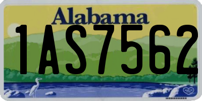 AL license plate 1AS7562