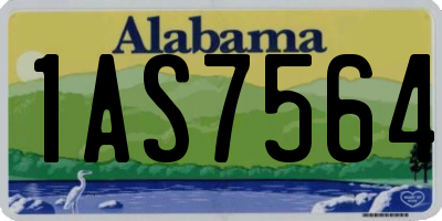 AL license plate 1AS7564