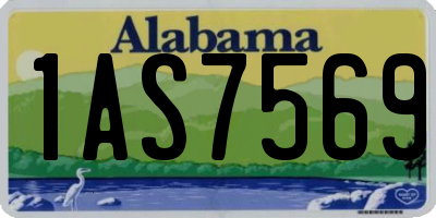 AL license plate 1AS7569