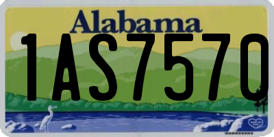 AL license plate 1AS7570