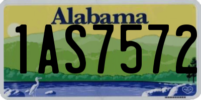 AL license plate 1AS7572