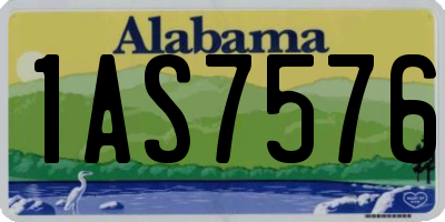 AL license plate 1AS7576