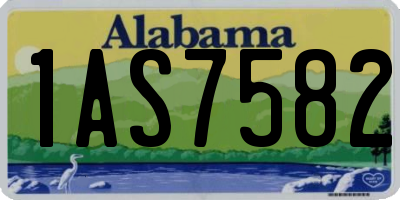 AL license plate 1AS7582