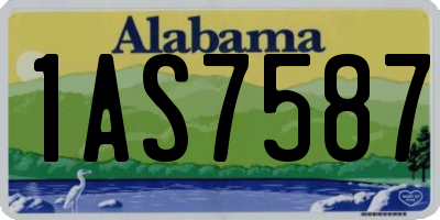 AL license plate 1AS7587