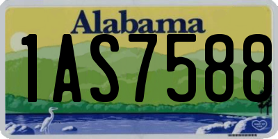 AL license plate 1AS7588