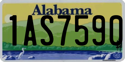 AL license plate 1AS7590