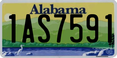 AL license plate 1AS7591