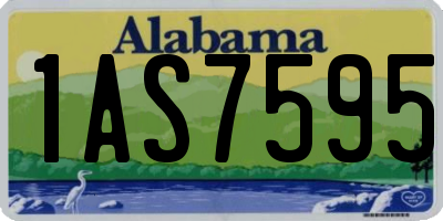 AL license plate 1AS7595