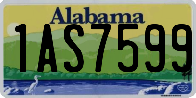AL license plate 1AS7599
