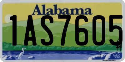 AL license plate 1AS7605