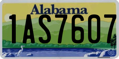 AL license plate 1AS7607