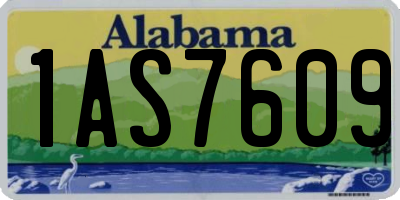 AL license plate 1AS7609