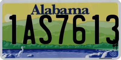 AL license plate 1AS7613