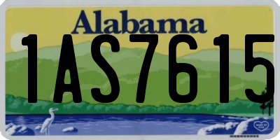 AL license plate 1AS7615