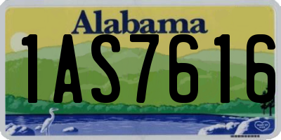 AL license plate 1AS7616