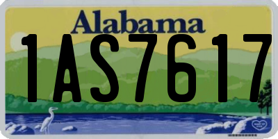 AL license plate 1AS7617